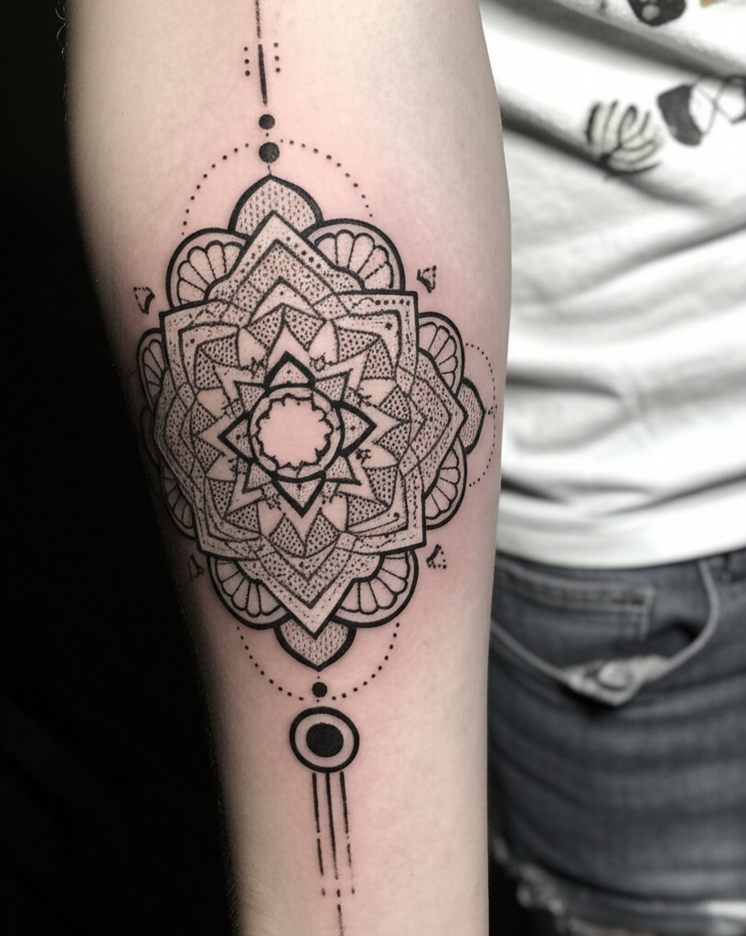 Tatuaje blackwork