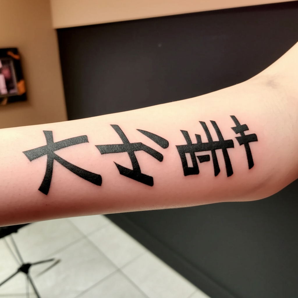 Tatuaje de carácter japonés